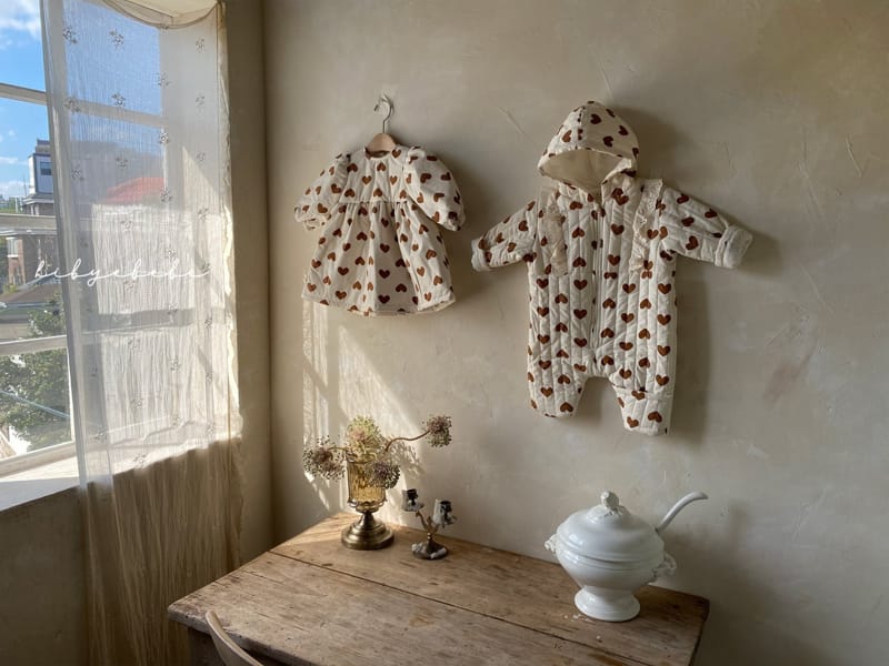 HI BYEBEBE - Korean Children Fashion - #Kfashion4kids - Love Me Padding Bodysuit - 3