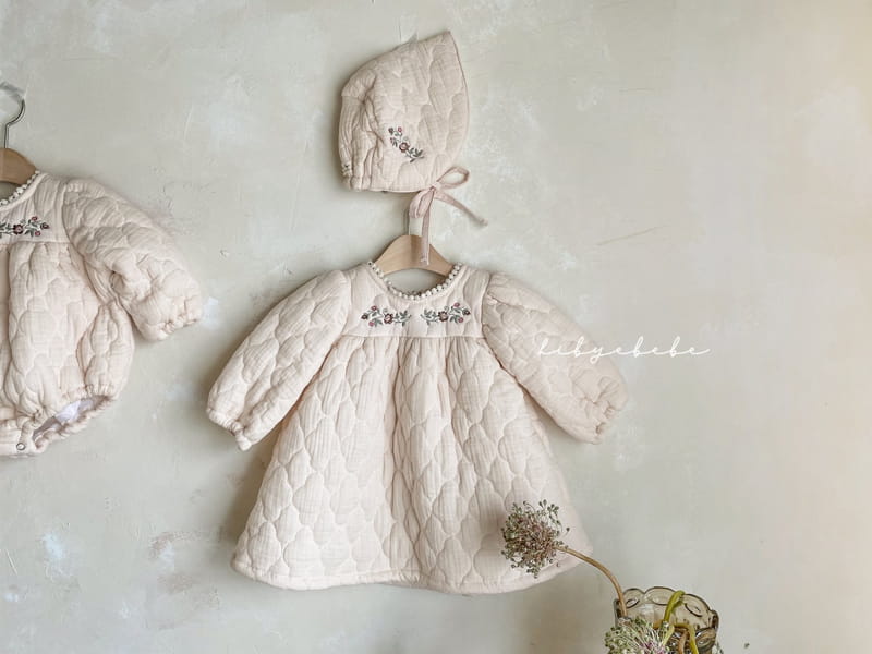 HI BYEBEBE - Korean Children Fashion - #Kfashion4kids - Cloud Padding Embroidery One-piece - 4