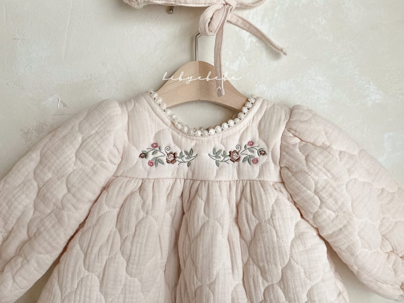 HI BYEBEBE - Korean Children Fashion - #Kfashion4kids - Cloud Padding Embroidery One-piece - 5