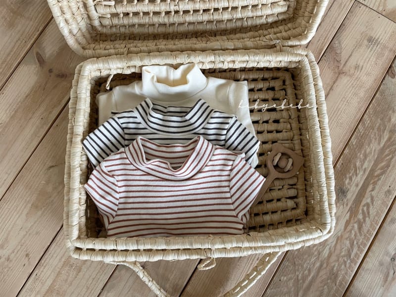 HI BYEBEBE - Korean Children Fashion - #Kfashion4kids - Mochi Turtleneck Tee - 8