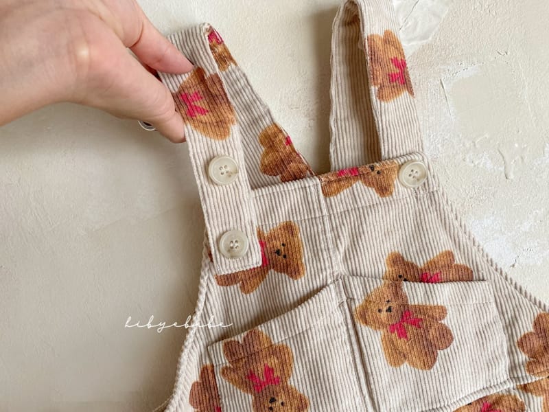 HI BYEBEBE - Korean Children Fashion - #Kfashion4kids - Gordeng Bear Padding One-piece - 3