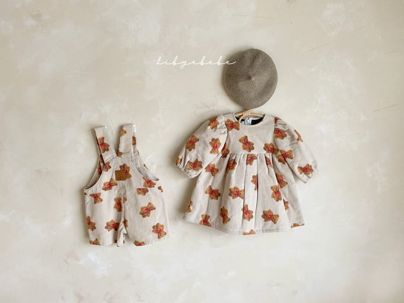 HI BYEBEBE - Korean Children Fashion - #Kfashion4kids - Gordeng Bear Dungarees Pants