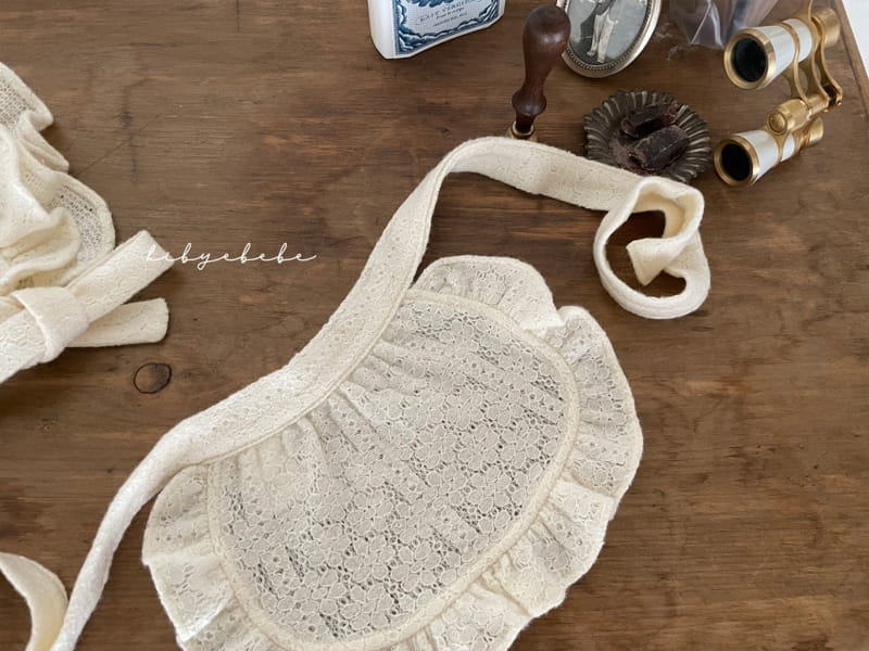 HI BYEBEBE - Korean Children Fashion - #Kfashion4kids - Bosong Lace Apron Bonnet Set - 5