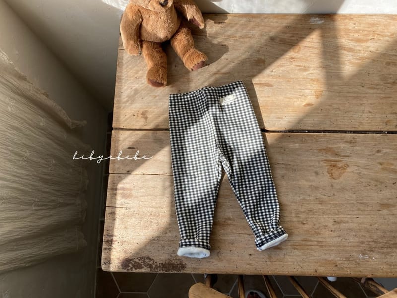 HI BYEBEBE - Korean Children Fashion - #Kfashion4kids - Check Mink Leggings - 3