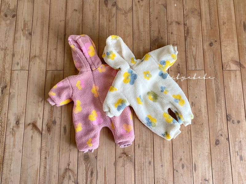 HI BYEBEBE - Korean Children Fashion - #Kfashion4kids - Flower Dumble Bodysuit