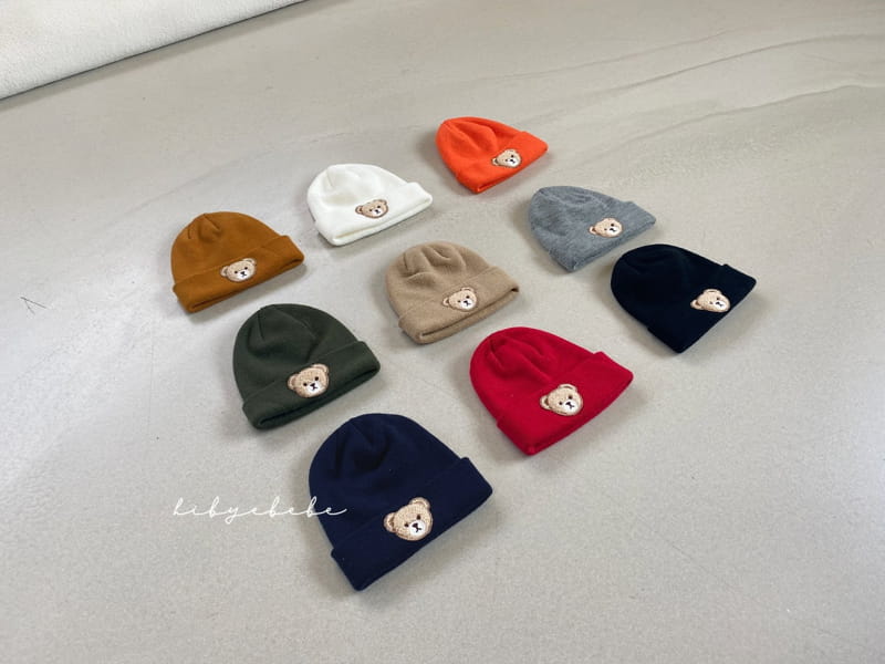 HI BYEBEBE - Korean Children Fashion - #Kfashion4kids - Bear Embroidery Knit Beanie