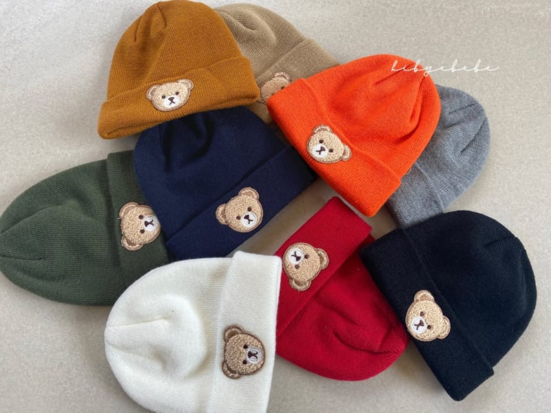 HI BYEBEBE - Korean Children Fashion - #Kfashion4kids - Bear Embroidery Knit Beanie - 3