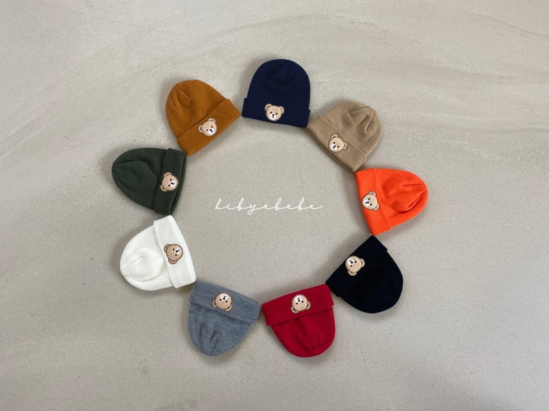 HI BYEBEBE - Korean Children Fashion - #Kfashion4kids - Bear Embroidery Knit Beanie - 4
