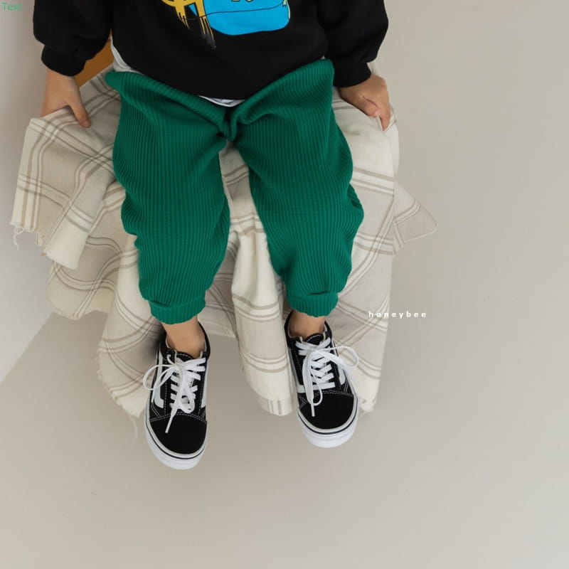 HONEYBEE - Korean Children Fashion - #Kfashion4kids - Waffle Jogger Pants - 3