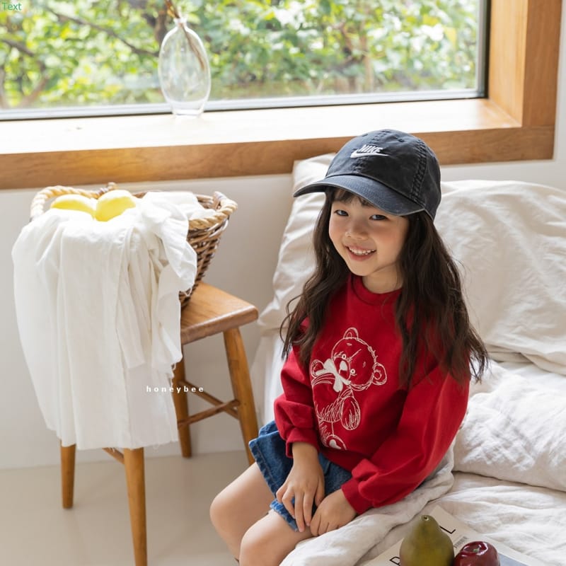 HONEYBEE - Korean Children Fashion - #Kfashion4kids - Bear Embroidery Tee