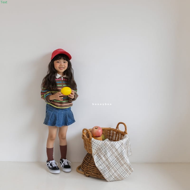 HONEYBEE - Korean Children Fashion - #Kfashion4kids - Stripe Zip-up Top - 2