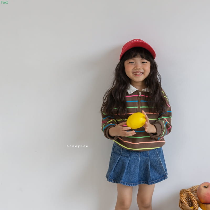 HONEYBEE - Korean Children Fashion - #Kfashion4kids - Stripe Zip-up Top - 3