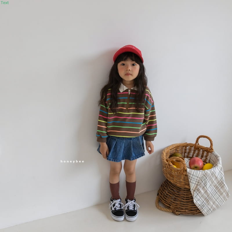 HONEYBEE - Korean Children Fashion - #Kfashion4kids - Stripe Zip-up Top - 7