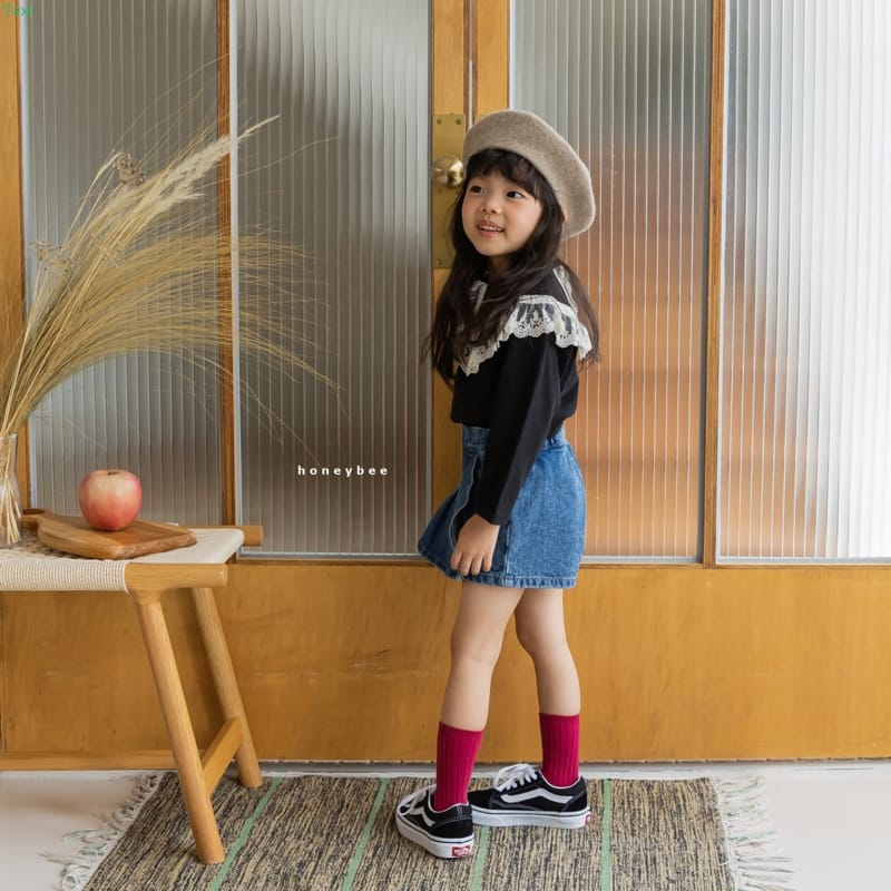 HONEYBEE - Korean Children Fashion - #Kfashion4kids - Lace Collar Tee - 4
