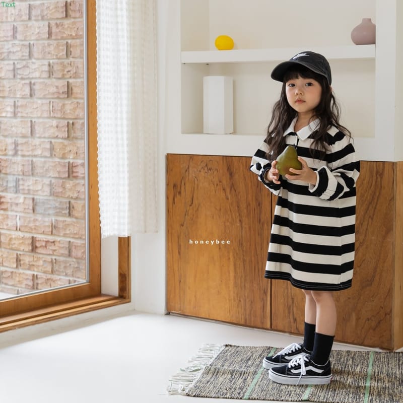 HONEYBEE - Korean Children Fashion - #Kfashion4kids - Collar One-piece - 4