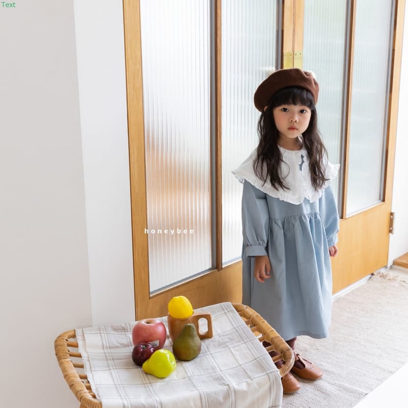 HONEYBEE - Korean Children Fashion - #Kfashion4kids - Big Collar One-piece