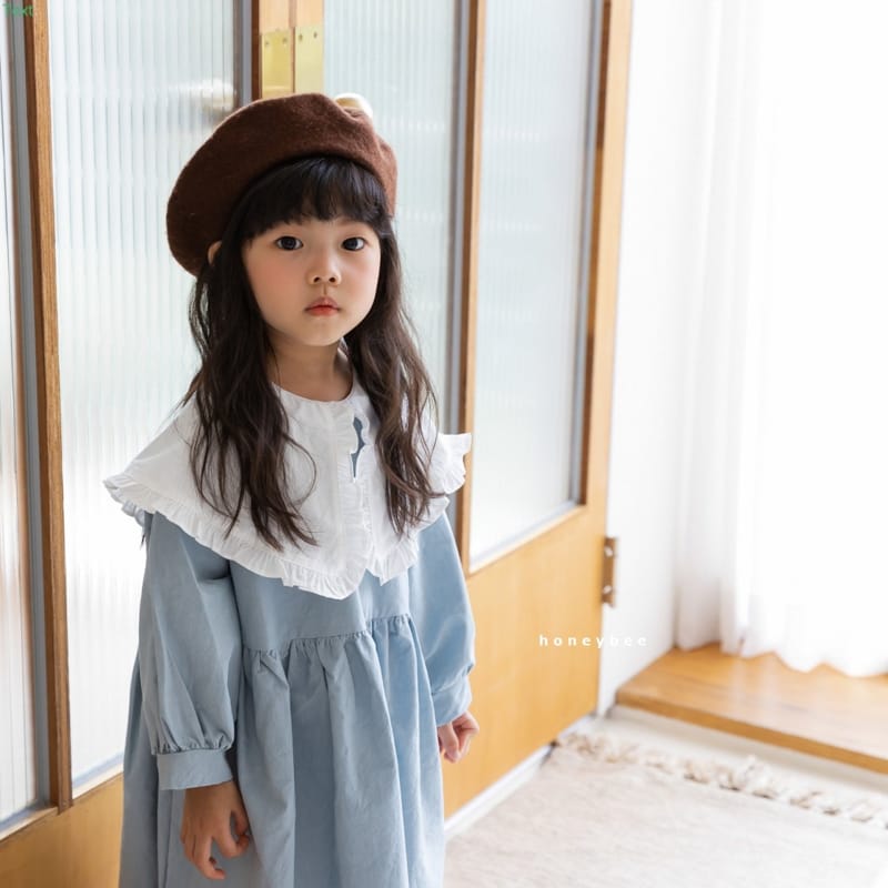HONEYBEE - Korean Children Fashion - #Kfashion4kids - Big Collar One-piece - 2