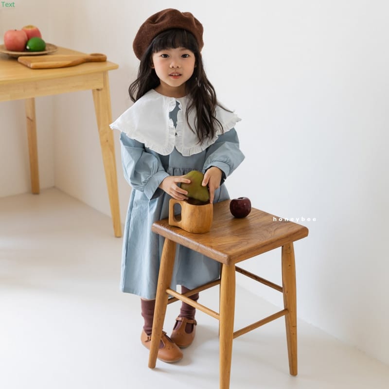 HONEYBEE - Korean Children Fashion - #Kfashion4kids - Big Collar One-piece - 5