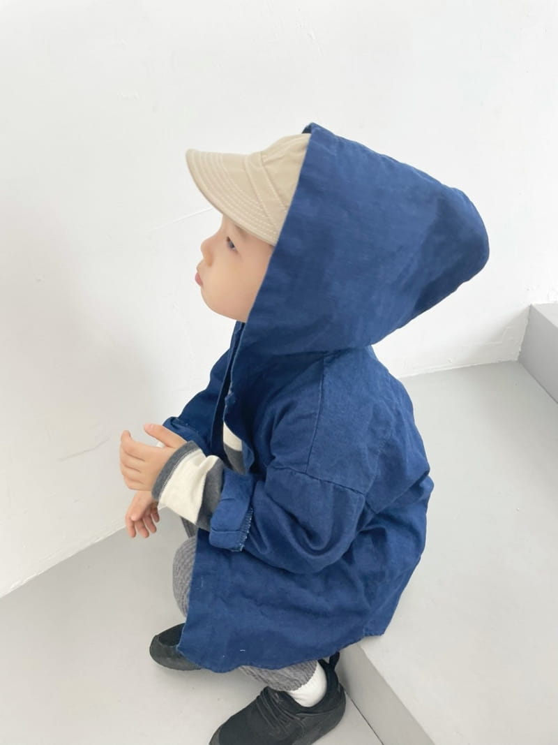 HYVAA - Korean Children Fashion - #Kfashion4kids - Simple Hoody Denim Shirt