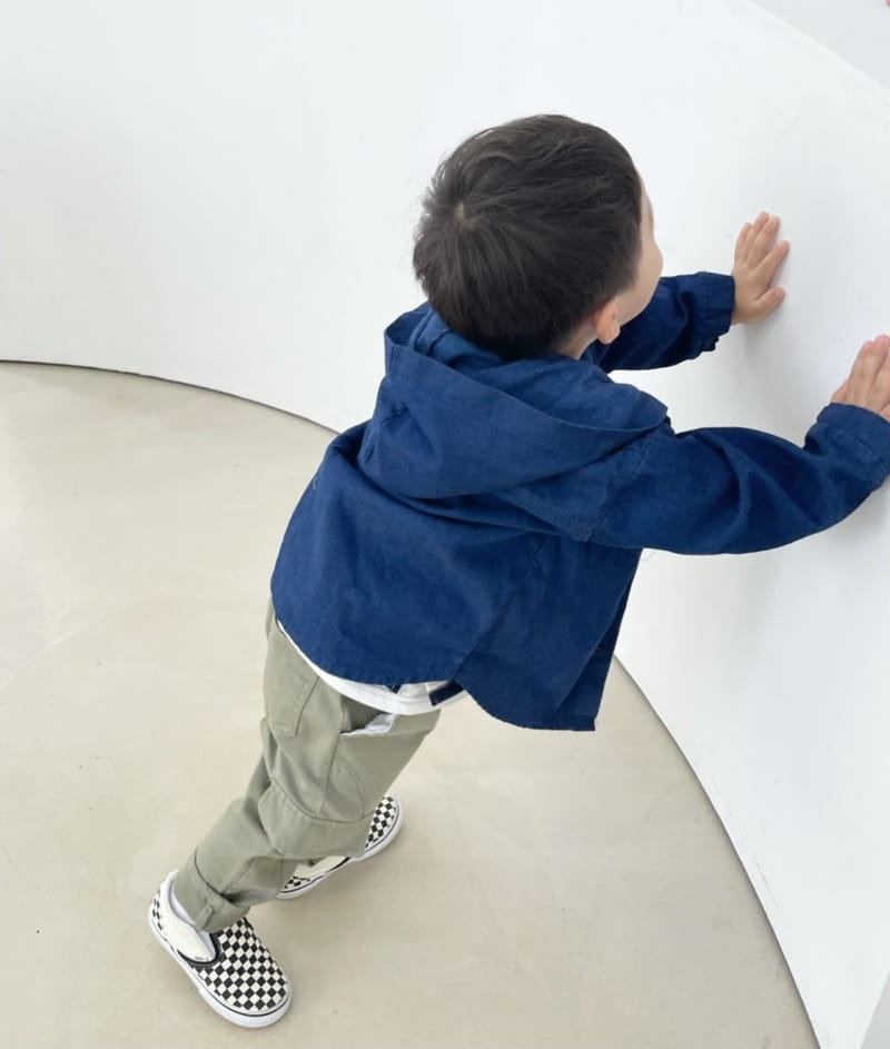 HYVAA - Korean Children Fashion - #Kfashion4kids - Simple Hoody Denim Shirt - 2