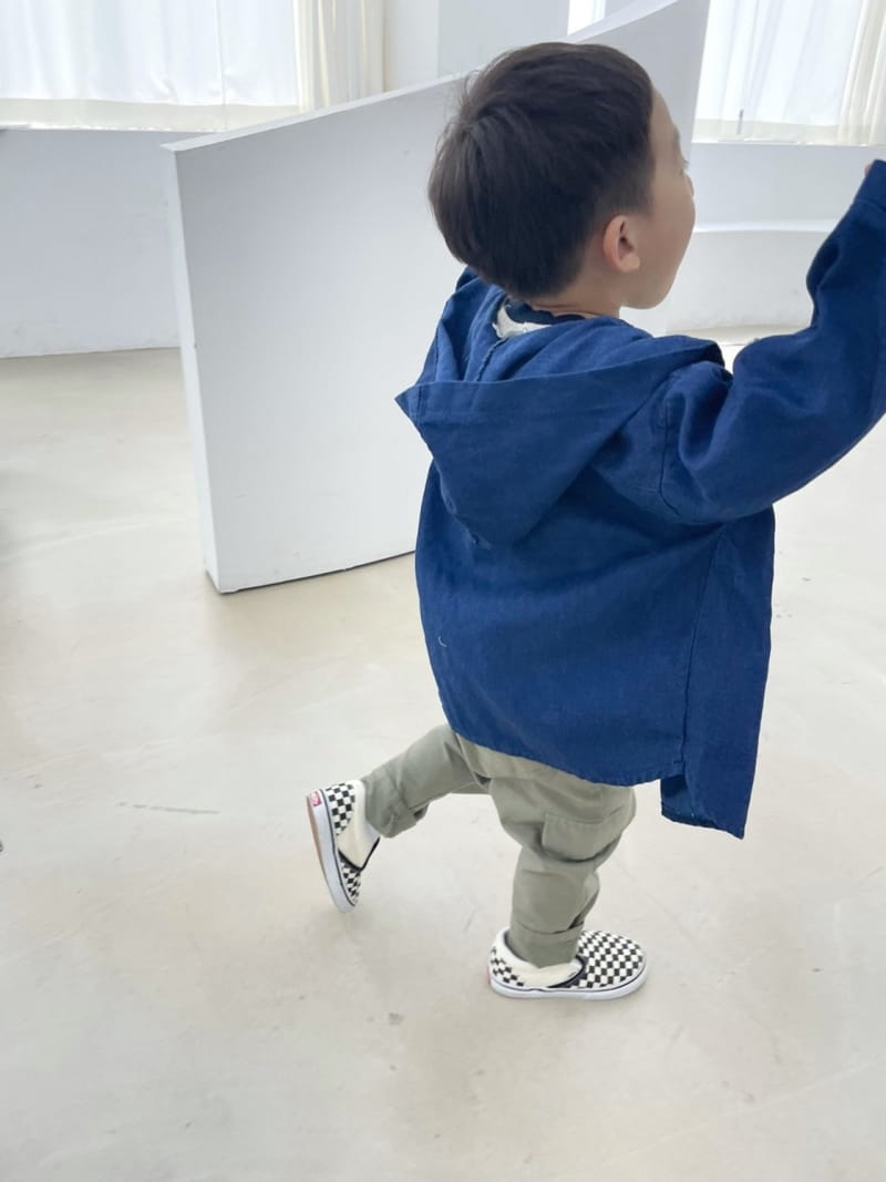 HYVAA - Korean Children Fashion - #Kfashion4kids - Simple Hoody Denim Shirt - 6