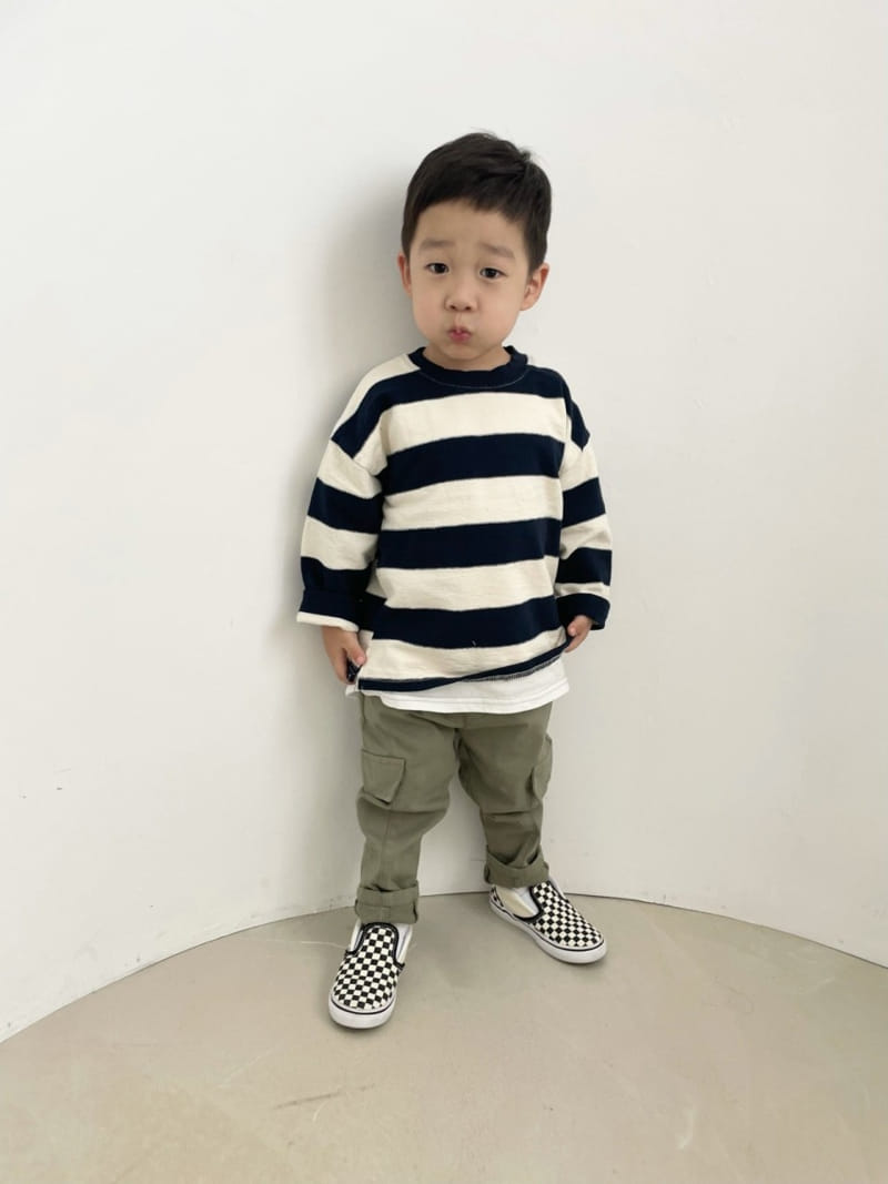 HYVAA - Korean Children Fashion - #Kfashion4kids - Slap Stripes Tee