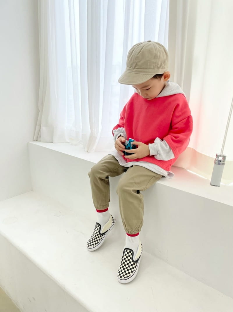 HYVAA - Korean Children Fashion - #Kfashion4kids - Color Slit Hoody Tee