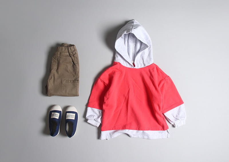 HYVAA - Korean Children Fashion - #Kfashion4kids - Color Slit Hoody Tee - 11