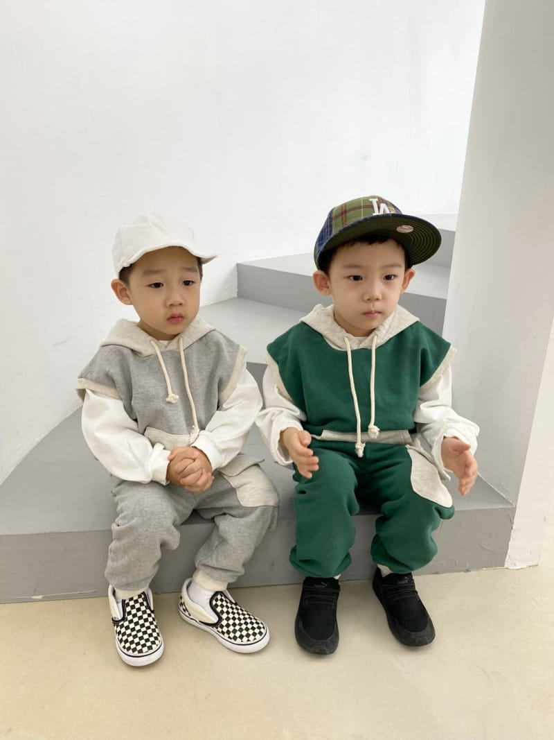 HYVAA - Korean Children Fashion - #Kfashion4kids - Dean Dean Hoody Vest - 4