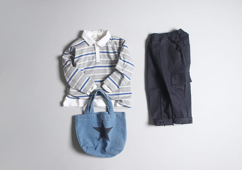 HYVAA - Korean Children Fashion - #Kfashion4kids - Campus Stripes Collar Tee - 9