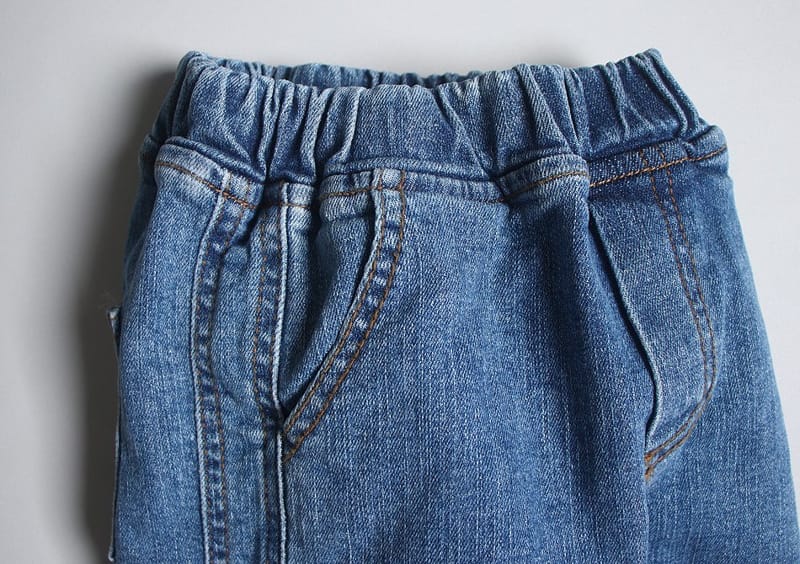 HYVAA - Korean Children Fashion - #Kfashion4kids - Slit Denim Span Pants - 6