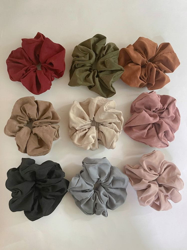 JELLYJELLY - Korean Children Fashion - #Kfashion4kids - Suede Scrunchy [set of 9]