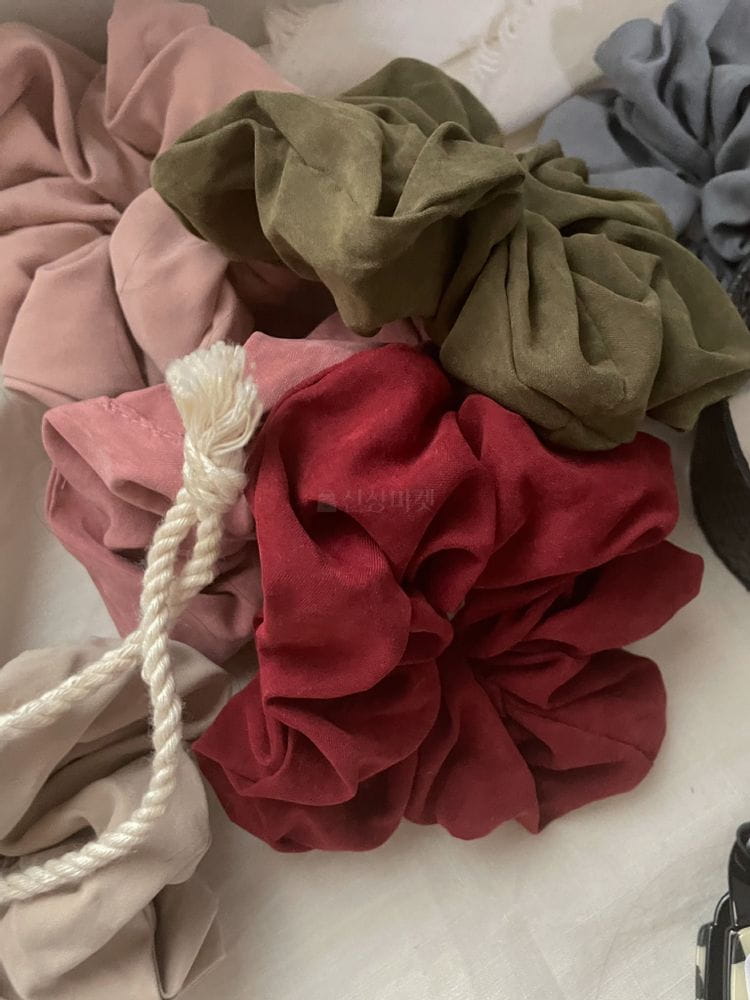 JELLYJELLY - Korean Children Fashion - #Kfashion4kids - Suede Scrunchy [set of 9] - 2