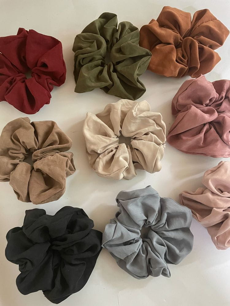 JELLYJELLY - Korean Children Fashion - #Kfashion4kids - Suede Scrunchy [set of 9] - 4