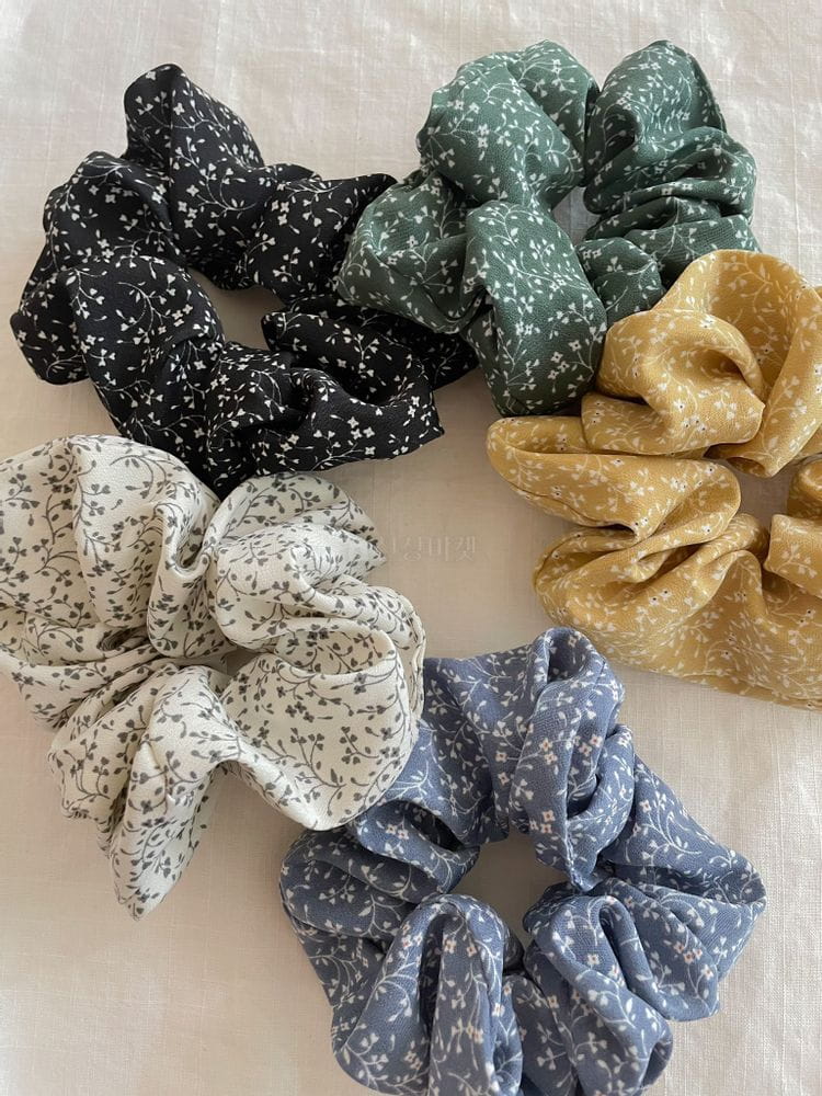 JELLYJELLY - Korean Children Fashion - #Kfashion4kids - Flower Scrunchy [set of 5]