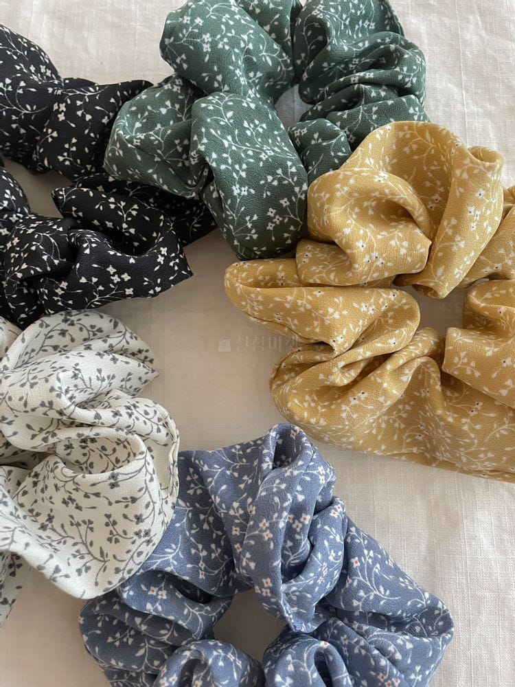 JELLYJELLY - Korean Children Fashion - #Kfashion4kids - Flower Scrunchy [set of 5] - 2