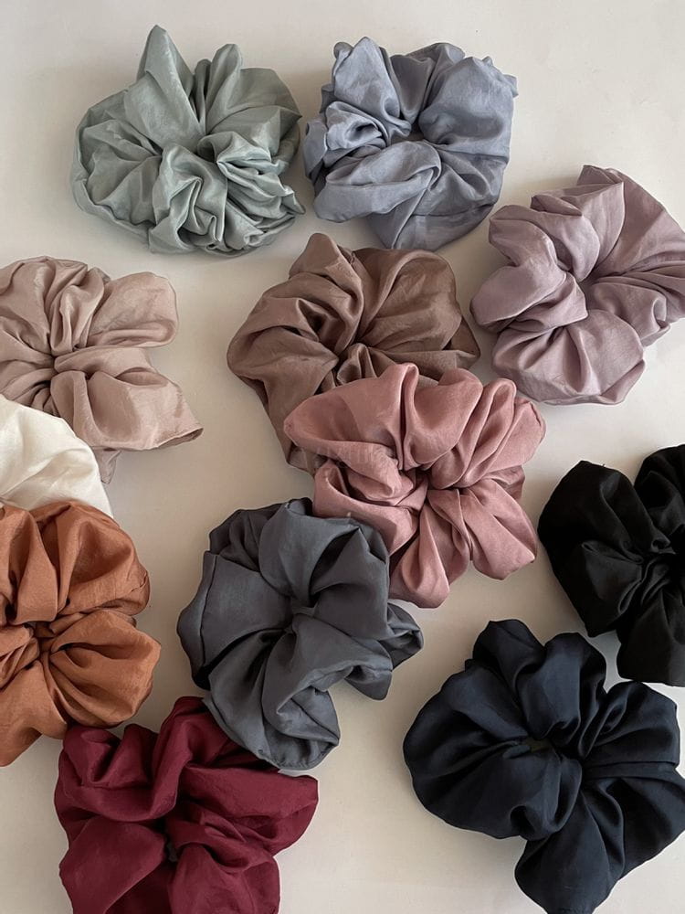 JELLYJELLY - Korean Children Fashion - #Kfashion4kids - Big Shirring Scrunchy [set of 12] - 3