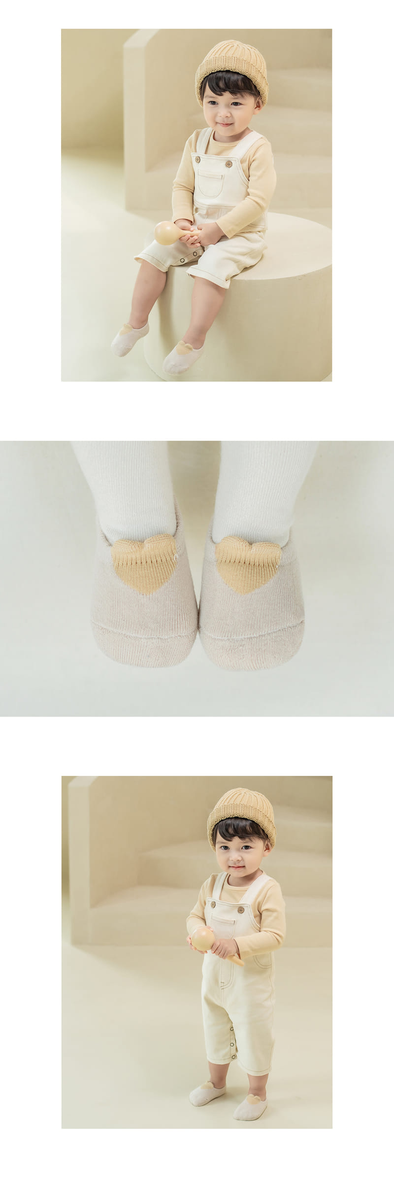 KIDS CLARA - Korean Children Fashion - #Kfashion4kids - Loveit Baby Low Cut Socks [set of 5] - 5