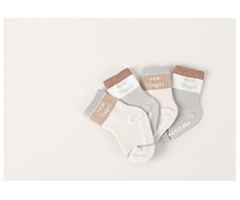 KIDS CLARA - Korean Children Fashion - #Kfashion4kids - Siega Baby Socks [set of 5] - 5