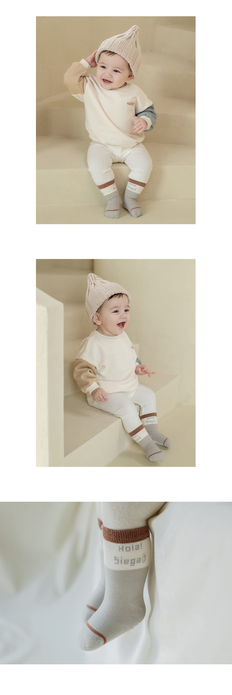 KIDS CLARA - Korean Children Fashion - #Kfashion4kids - Siega Baby Socks [set of 5] - 6