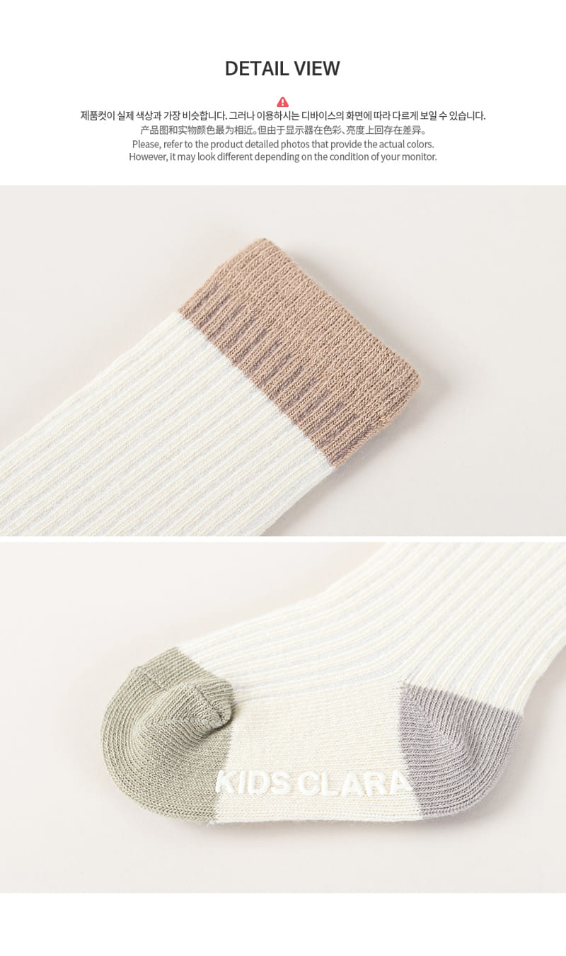 KIDS CLARA - Korean Children Fashion - #Kfashion4kids - Tito Baby Knee Socks [set of 5] - 5