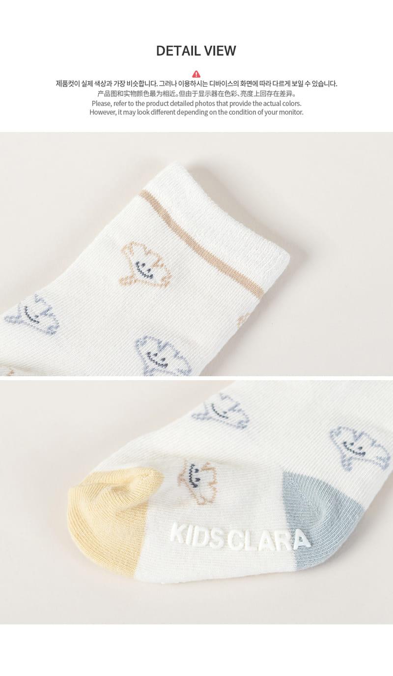 KIDS CLARA - Korean Children Fashion - #Kfashion4kids - Folling Baby Socks [set of 5] - 7