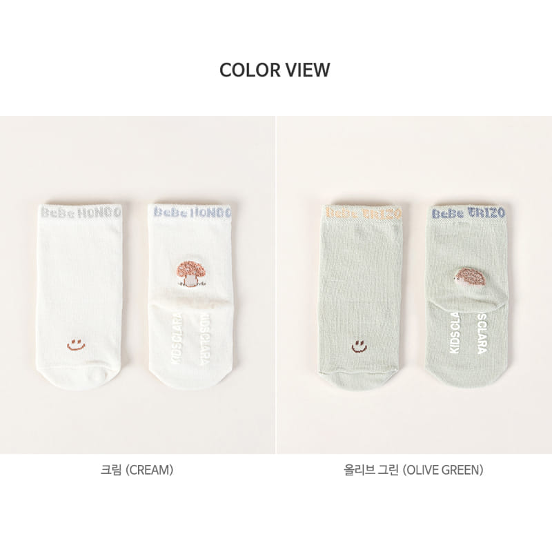 KIDS CLARA - Korean Children Fashion - #Kfashion4kids - Chur Baby Socks [set of 5] - 7