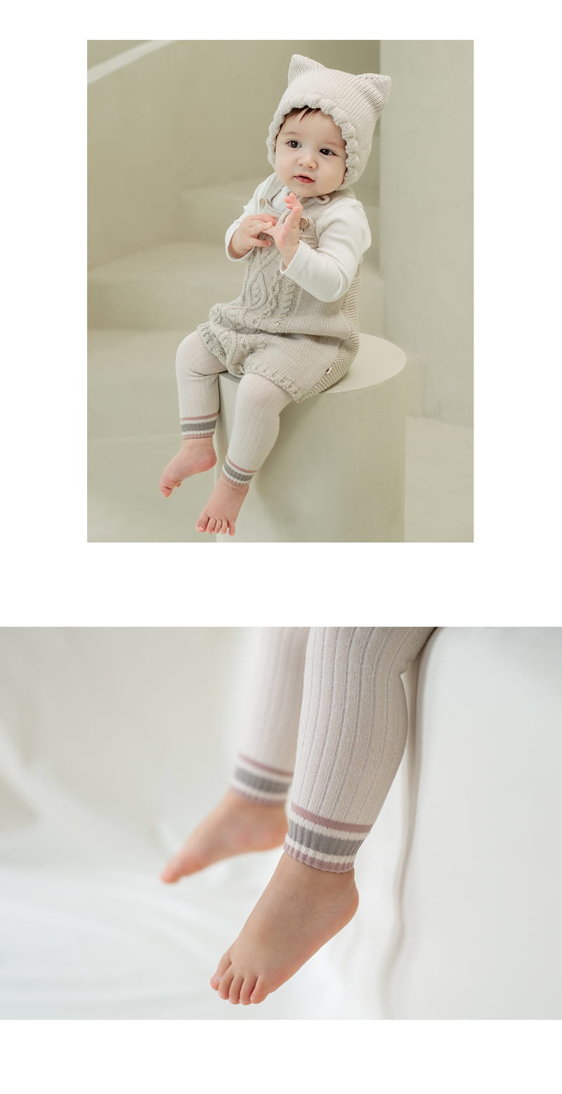 KIDS CLARA - Korean Children Fashion - #Kfashion4kids - Simon Baby Leggings [set of 5] - 6