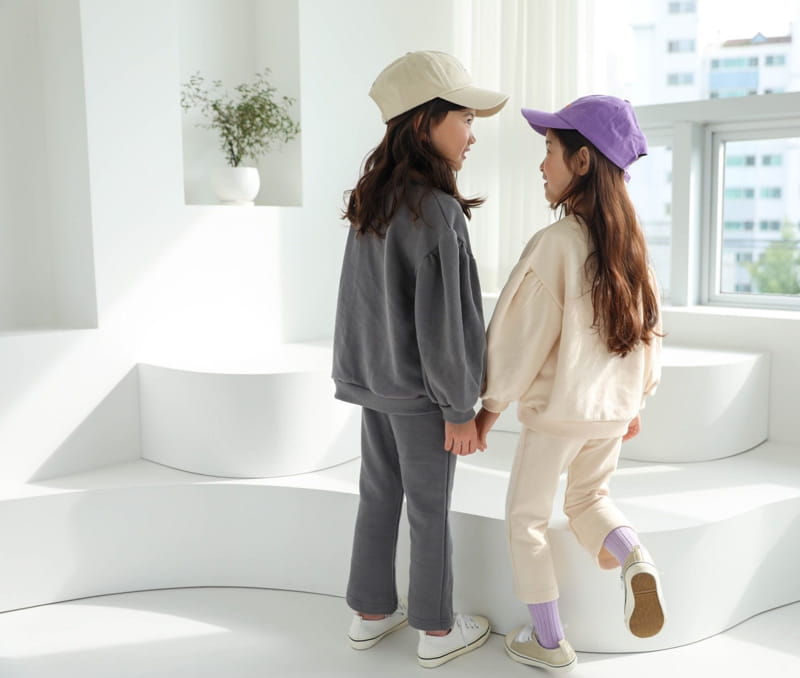 LALAB - Korean Children Fashion - #Kfashion4kids - Flower Top Bottom Set - 2