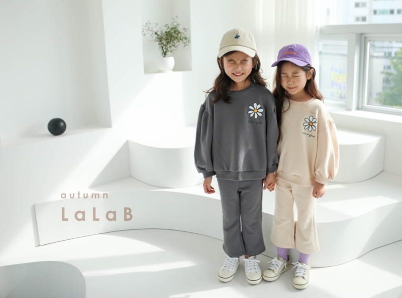 LALAB - Korean Children Fashion - #Kfashion4kids - Flower Top Bottom Set - 8