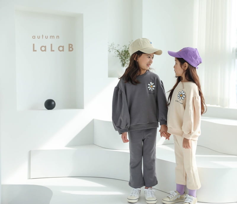 LALAB - Korean Children Fashion - #Kfashion4kids - Flower Top Bottom Set - 9