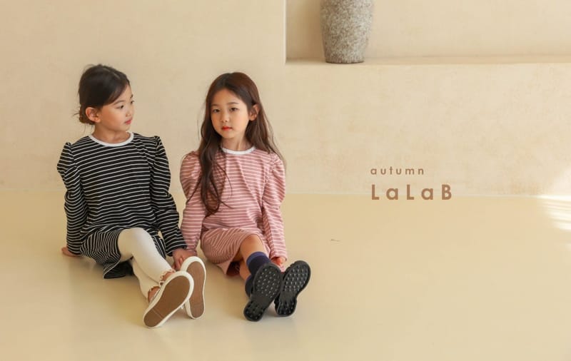 LALAB - Korean Children Fashion - #Kfashion4kids - Stripe Puff One-piece