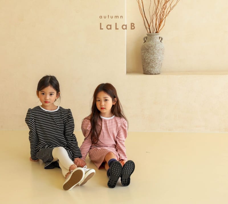 LALAB - Korean Children Fashion - #Kfashion4kids - Stripe Puff One-piece - 3