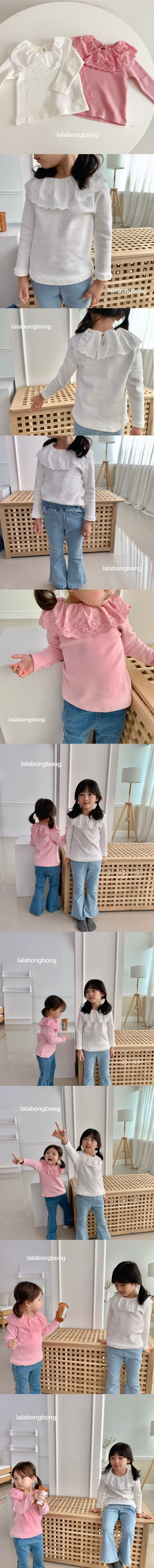 LALABONGBONG - Korean Children Fashion - #Kfashion4kids - Lace Basic Tee
